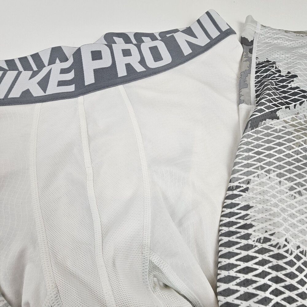 Nike Pro Mens XL Compression Leggings Gray Camo Training Athletic Leggings